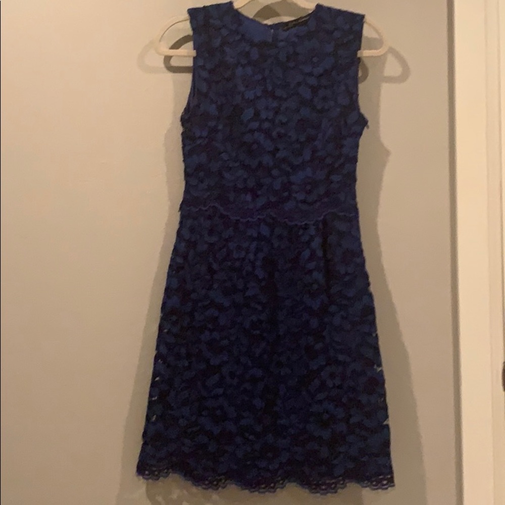 Zara blue lace dress